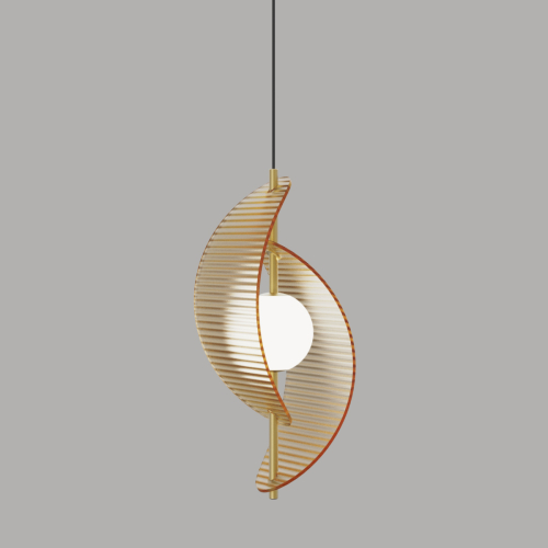 Подвесной светильник Delight Collection MD24030035-1A brass/amber изображение в интернет-магазине Cramer Light
