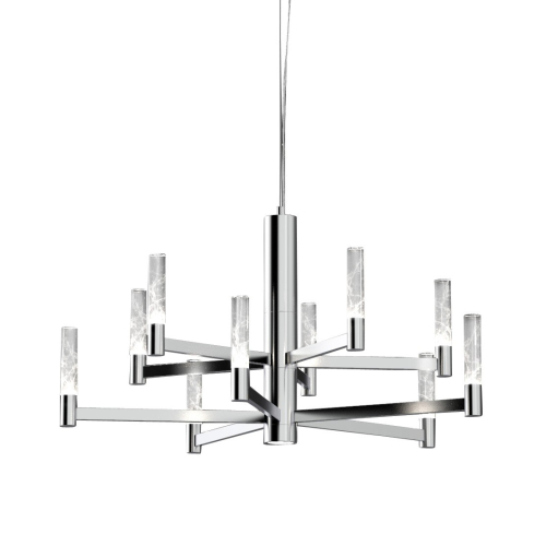 Подвесная люстра DeLight Collection MD2051-10A chrome изображение в интернет-магазине Cramer Light