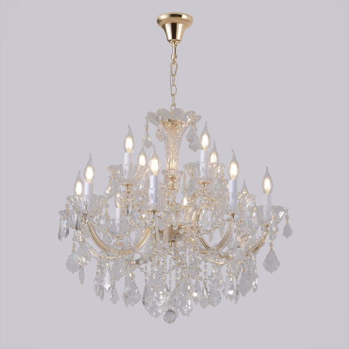 Подвесная люстра Crystal Lux CRISTELLE SP8+4 GOLD изображение в интернет-магазине Cramer Light фото 8