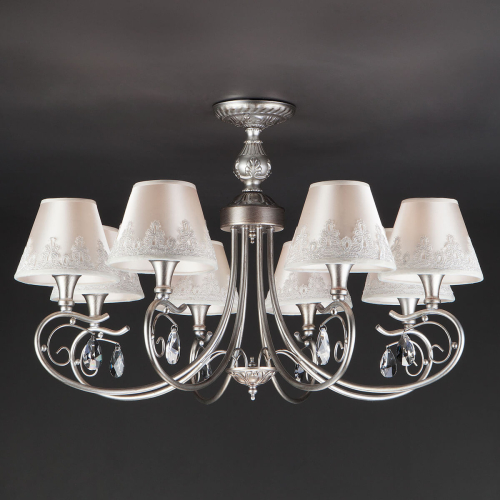 Потолочная люстра Eurosvet Incanto 60069/8 серебро изображение в интернет-магазине Cramer Light фото 3