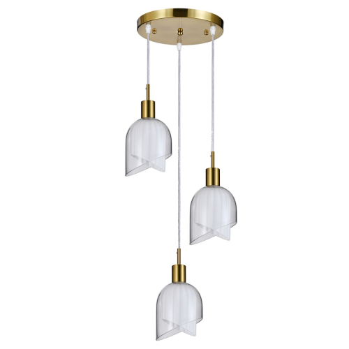 Подвесной светильник Indigo Rintocco 11074/3P Brass V000615 изображение в интернет-магазине Cramer Light фото 2