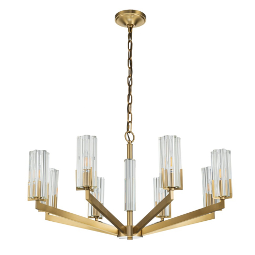 Подвесная люстра Belfast Malone 6035-8 BR CL изображение в интернет-магазине Cramer Light