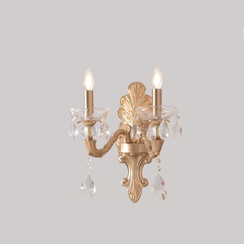 Бра Crystal Lux ELIZABETH AP2 BRASS дополнительное фото фото 6