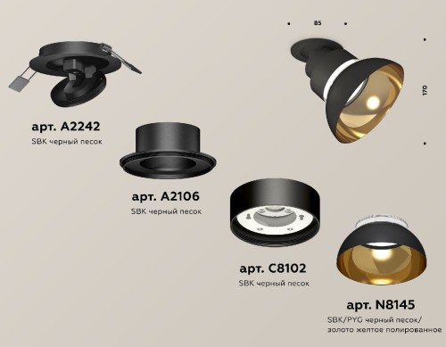 Встраиваемый спот Ambrella Light Techno spot XM8102601 изображение в интернет-магазине Cramer Light фото 2