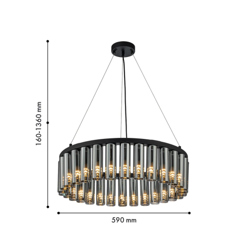 Подвесная люстра Favourite Slang 4504-30P изображение в интернет-магазине Cramer Light фото 3