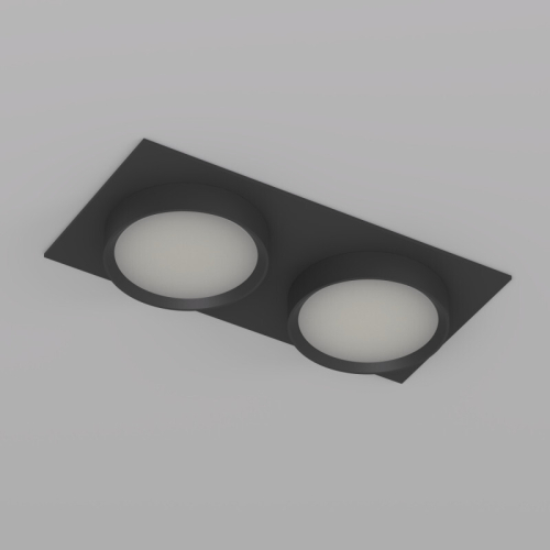 Встраиваемый светильник Denkirs Flat DK2092-BK изображение в интернет-магазине Cramer Light фото 2