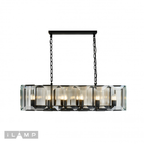 Подвесная люстра iLamp Panorama 6109L-100 BK изображение в интернет-магазине Cramer Light