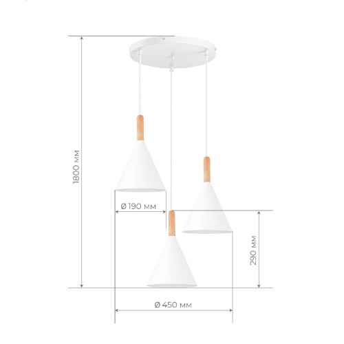 Подвесной светильник Evoluce Arket SLE1255-513-03 изображение в интернет-магазине Cramer Light фото 3