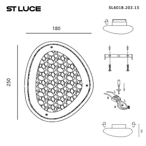 Настенный светильник ST Luce Enigma SL6018.203.15 изображение в интернет-магазине Cramer Light фото 4