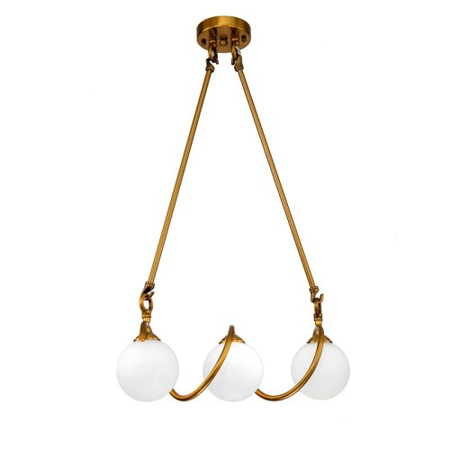 Подвесная люстра Delight Collection KG1212P-3 brass изображение в интернет-магазине Cramer Light