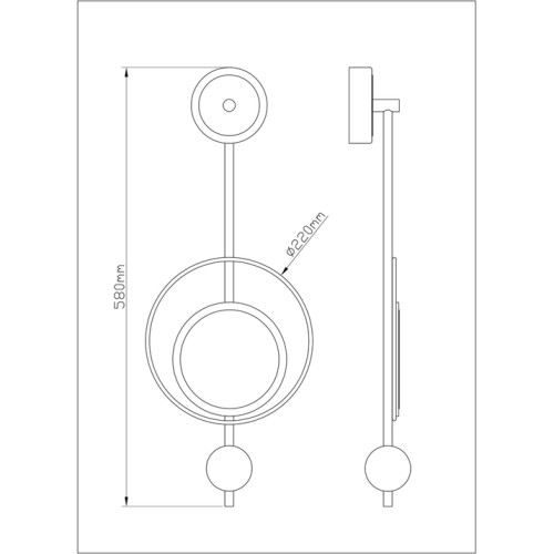 Настенный светильник Arte Lamp Polaris A2604AP-7BK изображение в интернет-магазине Cramer Light фото 5