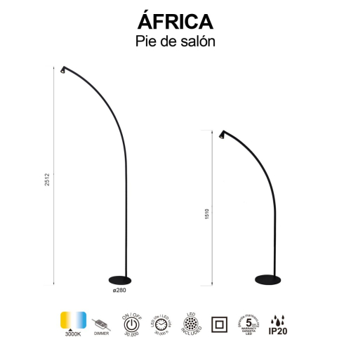 Торшер Mantra Africa 9416 изображение в интернет-магазине Cramer Light фото 5
