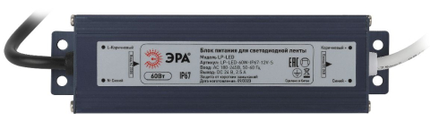 Блок питания Эра 60Вт DC12В 5A IP67 LP-LED-60W-IP67-12V-S Б0061136 изображение в интернет-магазине Cramer Light фото 3
