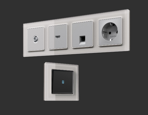 Рамка двухместная Ambrella Volt Platos AF330402 дополнительное фото фото 3