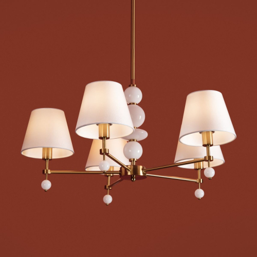 Люстра на штанге Freya Lucente FR2064PL-05BS изображение в интернет-магазине Cramer Light фото 9