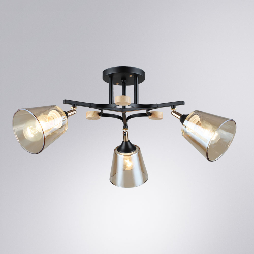 Потолочная люстра Arte Lamp Glassy A5078PL-3BK изображение в интернет-магазине Cramer Light фото 2