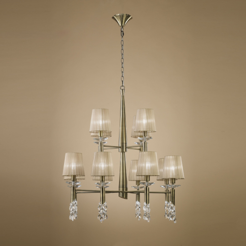 Подвесная люстра Mantra Tiffany Bronze 3870 изображение в интернет-магазине Cramer Light фото 2