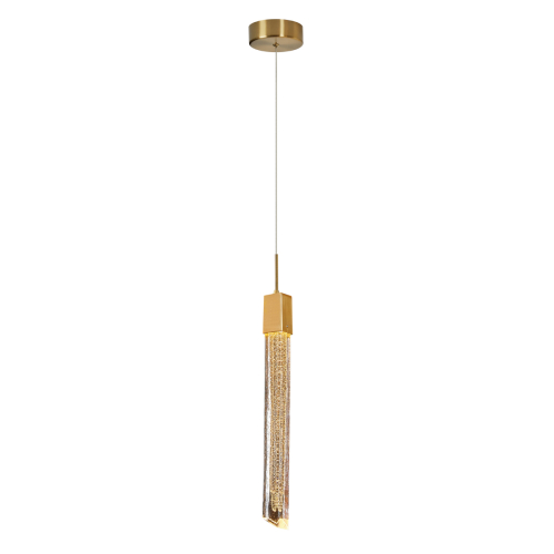 Подвесной светильник Delight Collection OD2510-1 gold/clear изображение в интернет-магазине Cramer Light фото 2