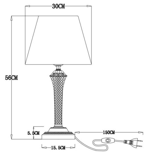 Настольная лампа Arte Lamp Gracie A7301LT-1PB изображение в интернет-магазине Cramer Light фото 2