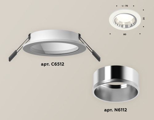 Встраиваемый светильник Ambrella Light Techno XC6512003 (C6512, N6112) изображение в интернет-магазине Cramer Light фото 2
