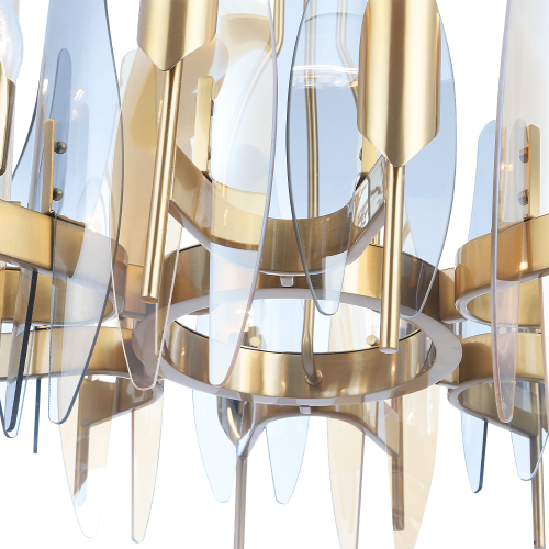 Подвесная люстра Crystal Lux CASA SP-PL12 BRASS изображение в интернет-магазине Cramer Light фото 4