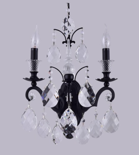 Бра Crystal Lux Magnifico AP2 Black/Transparent дополнительное фото