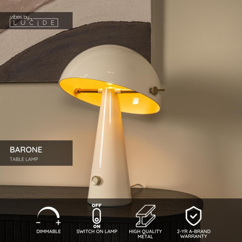 Настольная лампа Lucide Barone 65502/52/41 изображение в интернет-магазине Cramer Light фото 3