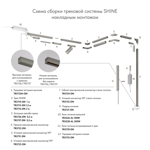 Трек Denkirs Shine base TR5710-DN изображение в интернет-магазине Cramer Light фото 4