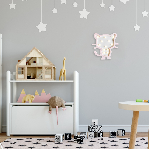 Светодиодный ночник Apeyron Котенок теплый белый 2хААА МДФ 12-173 изображение в интернет-магазине Cramer Light фото 8