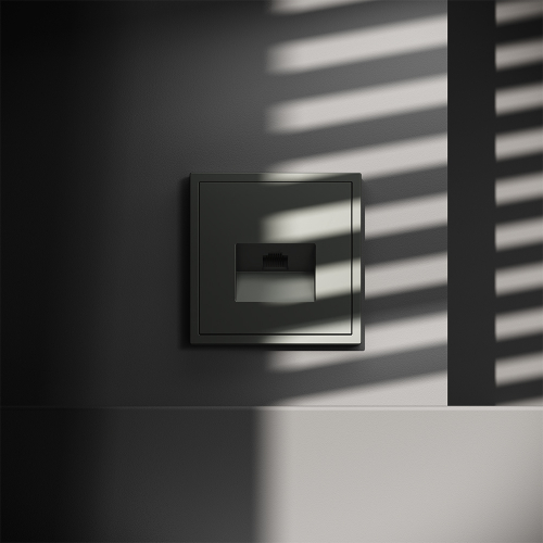 Розетка компьютерная Voltum S70 VLS060106 (титан) дополнительное фото фото 2