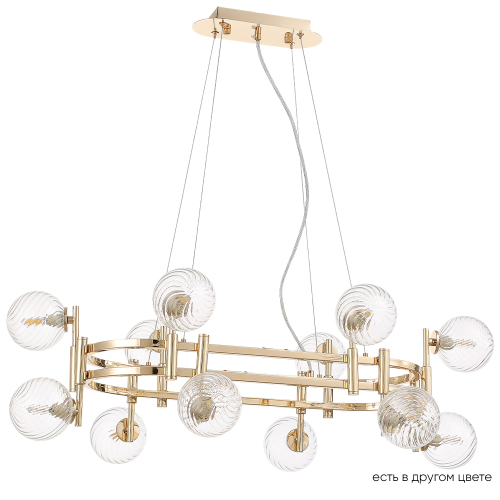 Подвесная люстра Crystal Lux LUXURY SP12L GOLD изображение в интернет-магазине Cramer Light