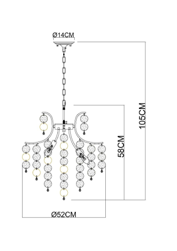 Подвесная люстра Arte Lamp Pipirima A4089LM-6AB изображение в интернет-магазине Cramer Light фото 3