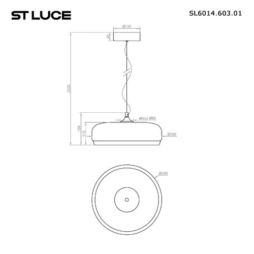 Подвесной светильник ST Luce Ripple SL6014.603.01 изображение в интернет-магазине Cramer Light фото 7