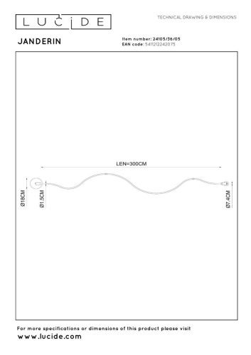 Подвесной светильник Lucide Janderin 24105/36/05 изображение в интернет-магазине Cramer Light фото 7