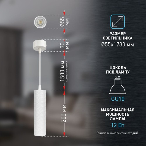 Подвесной светильник Эра PL20 WH Б0058499 изображение в интернет-магазине Cramer Light фото 10