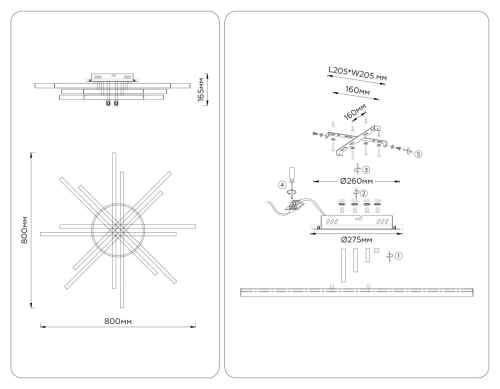 Потолочный светильник Ambrella Light Comfort LineTech FL6276 изображение в интернет-магазине Cramer Light фото 3