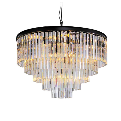 Подвесная люстра Delight Collection Odeon 10A black/clear изображение в интернет-магазине Cramer Light фото 2