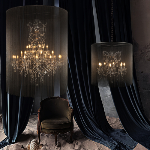 Подвесная люстра Loft IT Vaille Crystal 10450/500 изображение в интернет-магазине Cramer Light фото 11