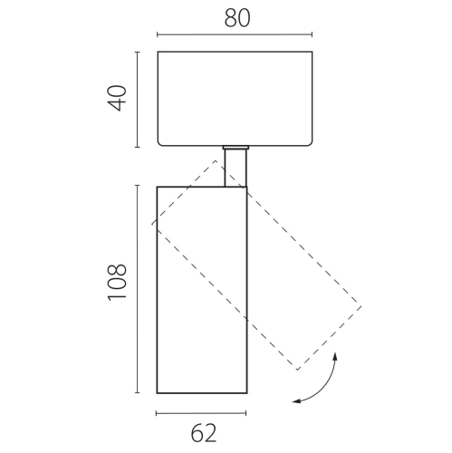 Накладной светильник Lightstar Alta Base A5137SO изображение в интернет-магазине Cramer Light фото 2