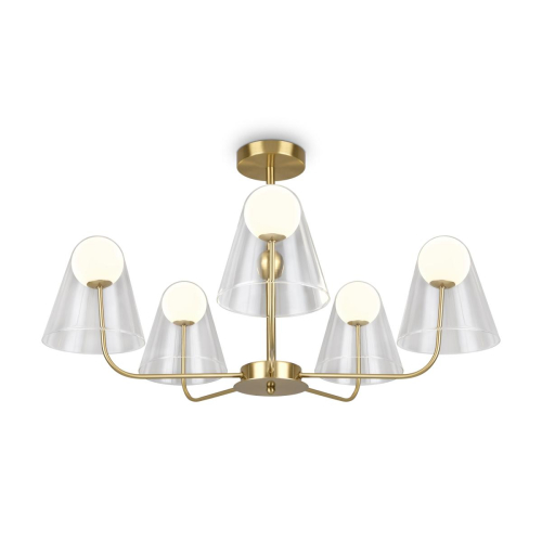 Люстра на штанге Freya Doublety FR5382PL-05BS изображение в интернет-магазине Cramer Light фото 2