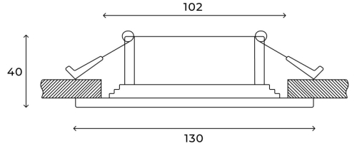 Встраиваемый светильник Hesby Lighting Drammen HSBL_0091 изображение в интернет-магазине Cramer Light фото 4