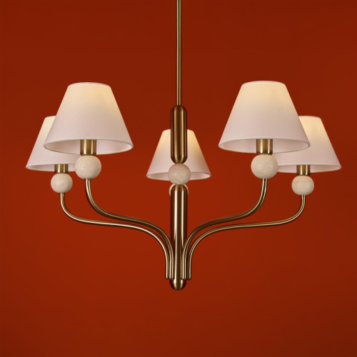 Люстра на штанге Freya Aurelia FR2058PL-05BS изображение в интернет-магазине Cramer Light фото 8