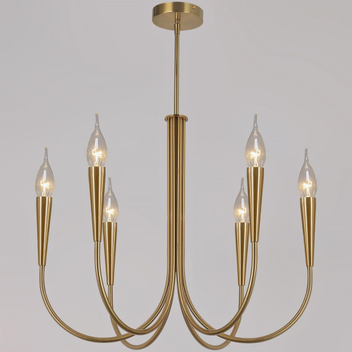 Подвесна люстра ILLUMICO IL0441-6P-79 BRASS VASE изображение в интернет-магазине Cramer Light