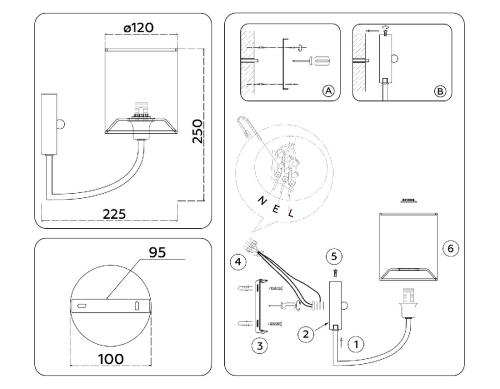 Бра Ambrella Light High Light Classic LH71275 дополнительное фото фото 5