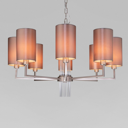 Подвесная люстра Eurosvet Soffio 60134/8 никель изображение в интернет-магазине Cramer Light фото 4