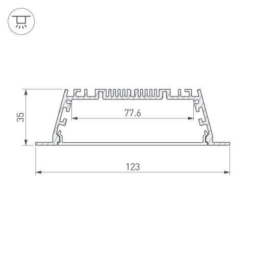 Профиль Arlight ARH-POWER 027928 изображение в интернет-магазине Cramer Light фото 3