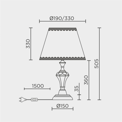 Настольная лампа LED4U L9916 GD изображение в интернет-магазине Cramer Light фото 3