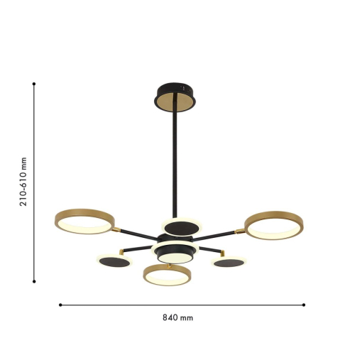 Подвесная люстра F-Promo Hybrid 4687-7P изображение в интернет-магазине Cramer Light фото 4
