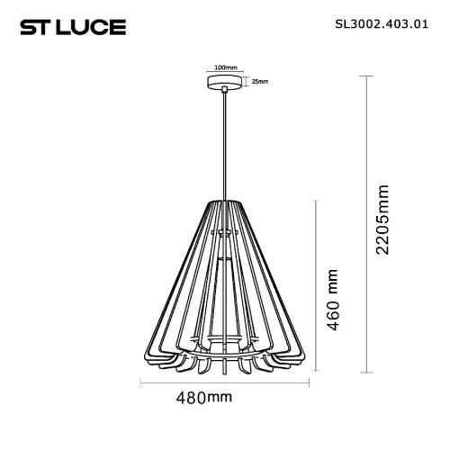 Подвесной светильник ST Luce Sentito SL3002.403.01 изображение в интернет-магазине Cramer Light фото 5