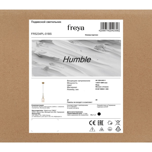 Подвесной светильник Freya Humble FR5234PL-01BS изображение в интернет-магазине Cramer Light фото 12
